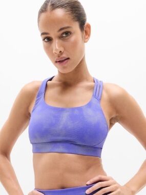 Athleta Train Free Reflective Bra A-C Size Small Borealis